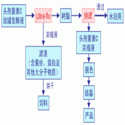 頭孢菌素C應用膜分離技術的優勢